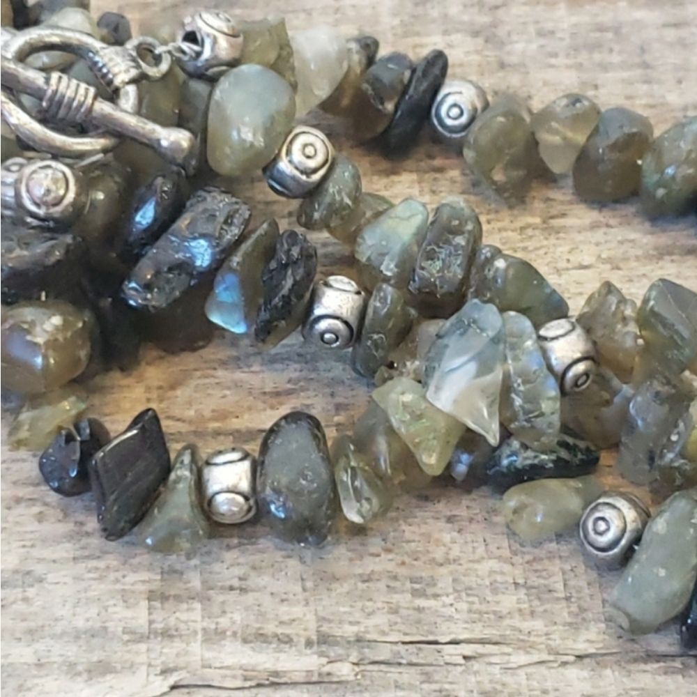 Artisan Stone Chip Toggle Necklace - image 6